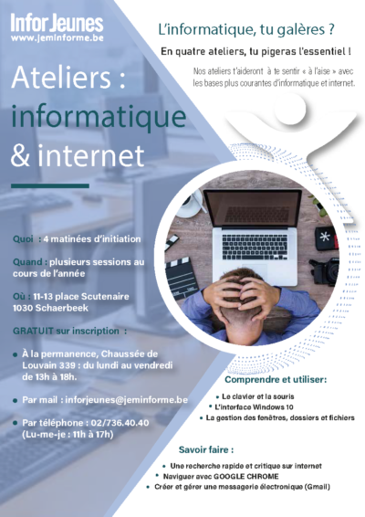 Affiche ateliers informatique