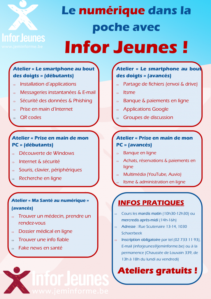 Ateliers Le numérique dans la poche